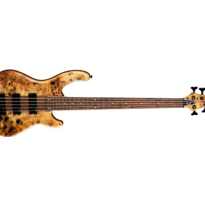 Dean Edge Select 5-String Burled Poplar Bass - Satin Natural image 4
