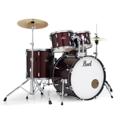 Pearl RS525SC/C 5-Piece Roadshow Complete Drum Set with Cymbals - Red Wine image 2