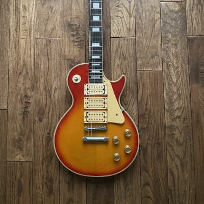 1980s Burny RLC Custom Ace Frehley Electric Guitar 3 Pickups LP Dimarzio Upgrade gibson Burst image 2