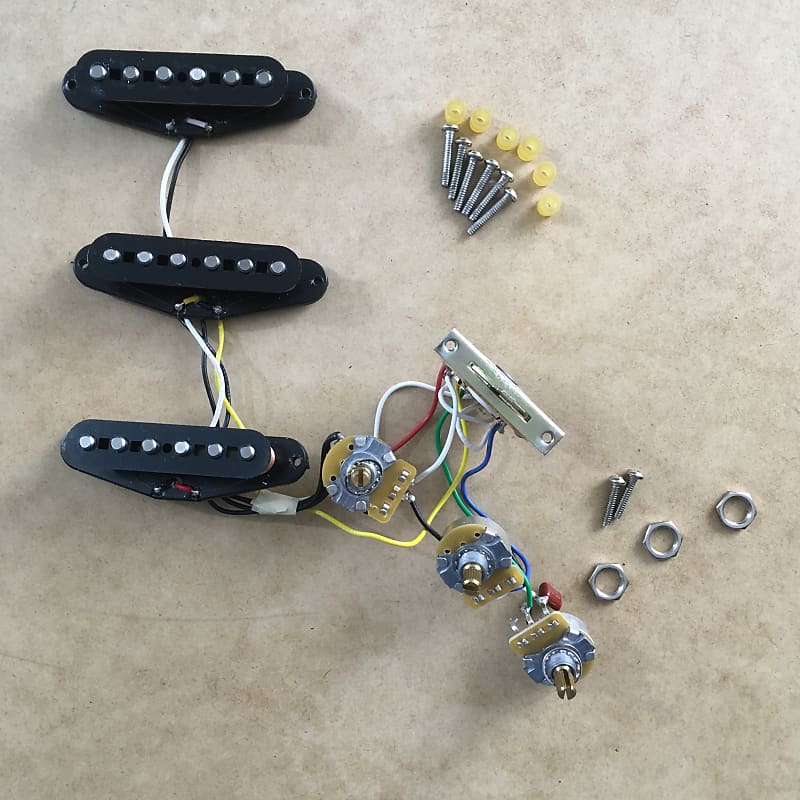 Genuine Fender Stratocaster Alnico Pickup Set Complete Strat Reverb