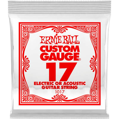Ernie Ball 1017 Plain Steel Electric Single String, 17 for sale