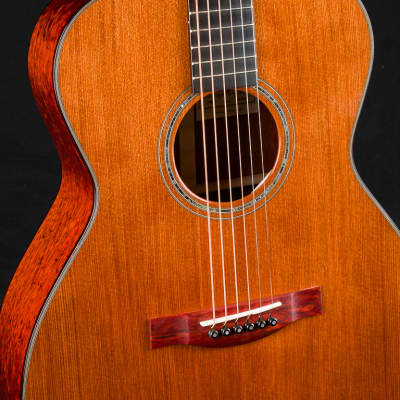Santa Cruz OM Rare Figured Pernambuco and Fort Ross Chapel Redwood Custom NEW image 8