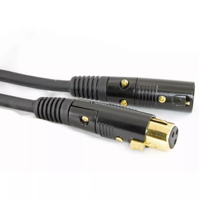 5 Pack 10 Ft Foot 16 Gauge 3Pin Shielded Xlr Male To Female Mic Cables Cords image 4