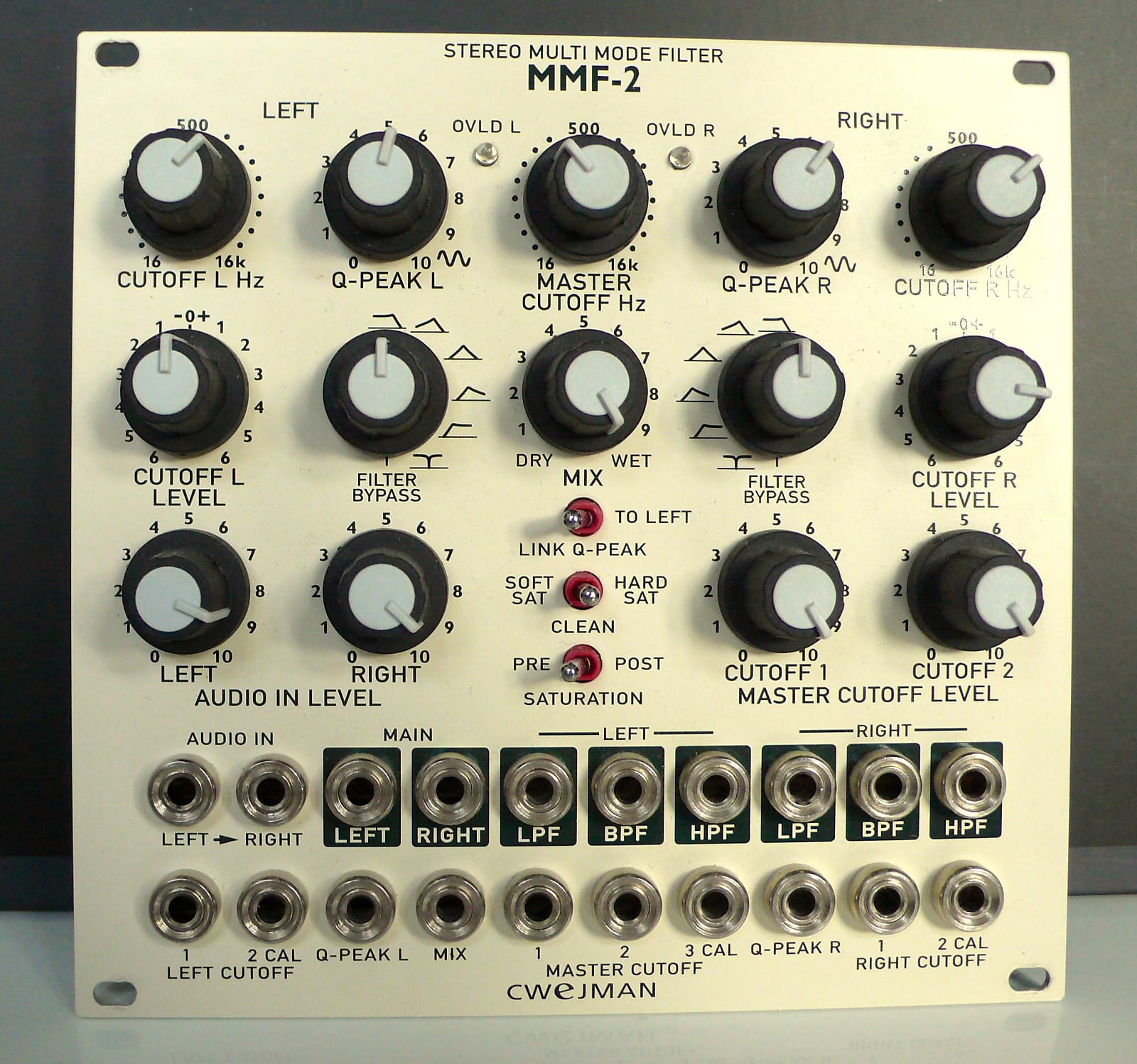 Cwejman MMF-2 Stereo Multi Mode Filter | Reverb