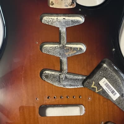 2013 Fender USA Stevie Ray Vaughan SRV Signature Stratocaster Guitar Body w/ Guard image 9