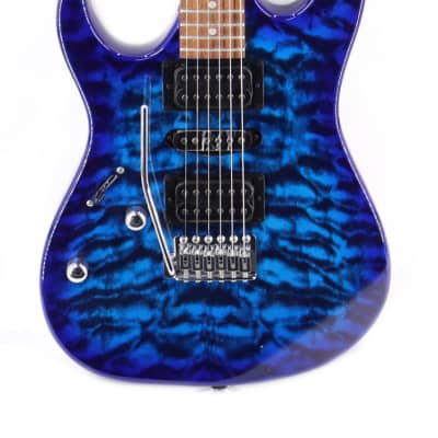 Ibanez GIO GRX70QAL Lefty Electric Guitar - Transparent Blue Burst image 3