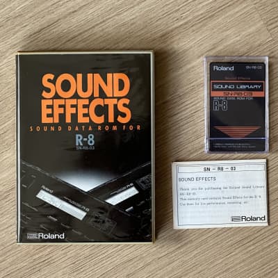 Roland R-8 / R-8M Waveform ROM card SN-R8-03 Sound Effect // Boxed Complete