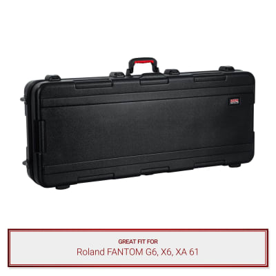 Gator TSA Keyboard Case with Wheels fits Roland FANTOM G6, X6, XA 61, FANTOM-6