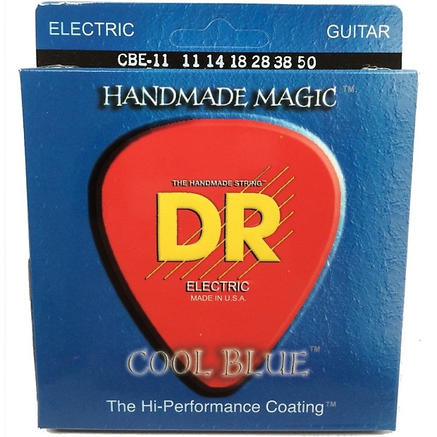 DR CBE-11 Cool Blue K3 Coated Electric Guitar Strings - Heavy (11-50) image 1