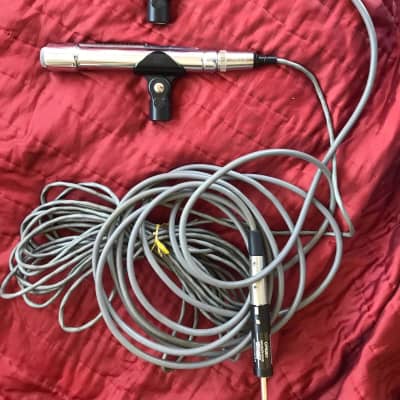 2 Vintage 1960's Electro Voice 676 Dynamic Cardioid Microphones Cables & Clips!! image 12