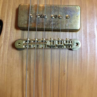 B&G Little Sister Private Build Cedar of Lebanon Cut P90 Electric Guitar image 4