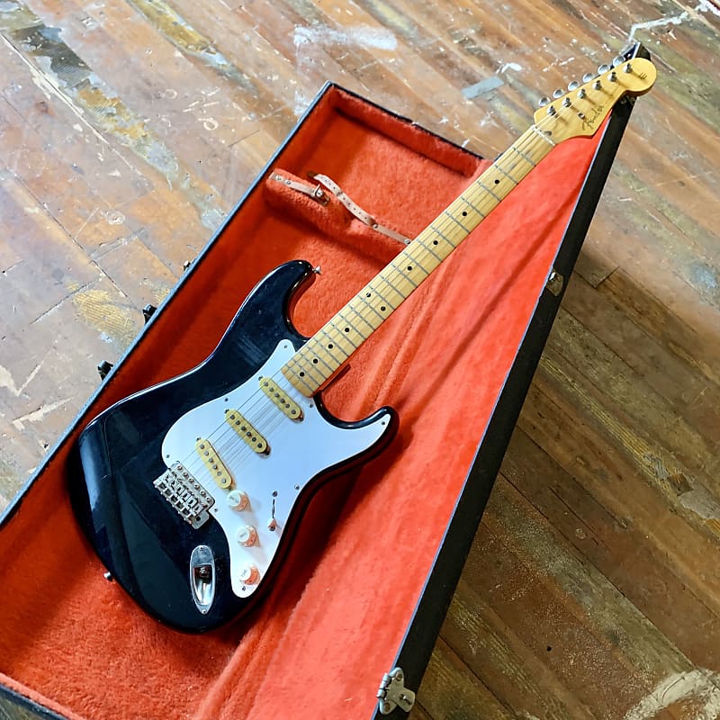 Fender E serial Stratocaster c 1980's Blackie original Fender E serial Stratocaster c 1980's Blackie original
