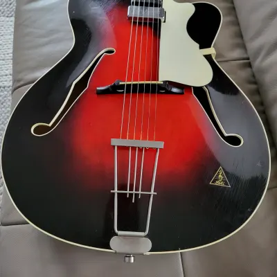 Alte Gitarre Guitar Helmut Hanika  Archtop  1950-1960 Mit Tonabnehmer 
Made in Germany image 1