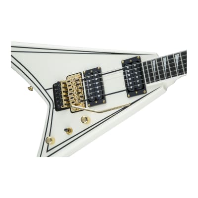 Jackson Pro Series Rhoads RR3 6-String Electric Guitar with Ebony Fingerboard and Maple Neck-Through-Body (Right-Handed, White) image 7