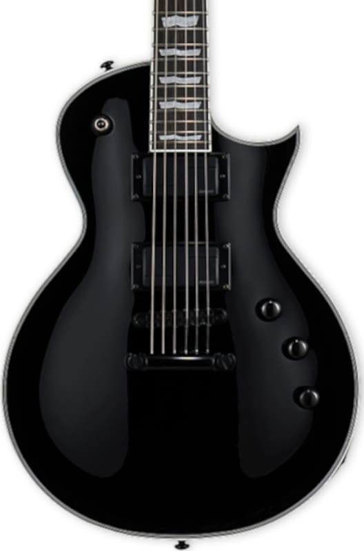 ESP LTD EC-1000S Fluence Electric Guitar, Black image 1