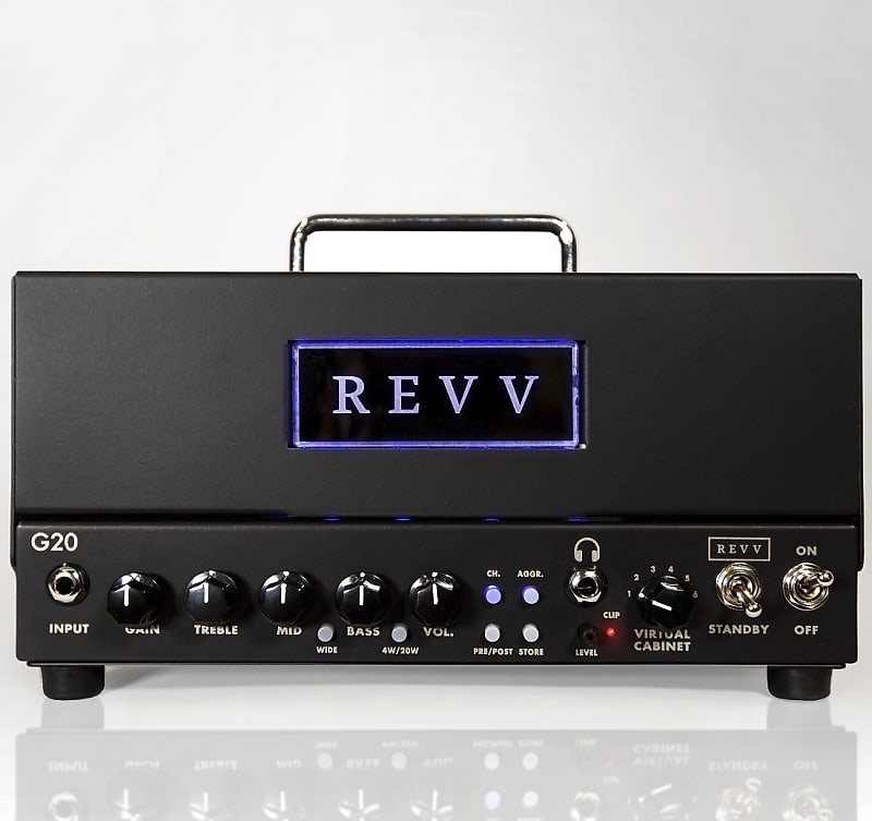 REVV G20 2-Channel 20-Watt Guitar Amp Head with Reactive Load and Virtual Cabinets image 1