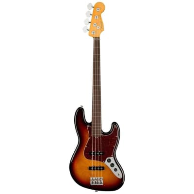 Fender American Professional II Jazz Bass Fretless Bass Guitar (3-Color Sunburst, Rosewood Fretboard(New) image 2