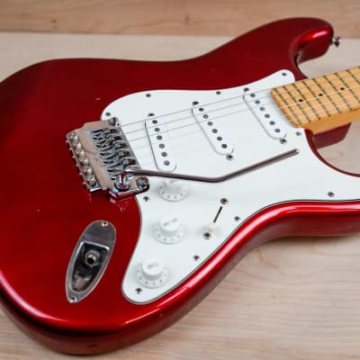 Fender ST-557 Contemporary Series Stratocaster SSS MIJ w/ System One Tremolo 1984 Candy Apple Red w/ Hard Case image 4
