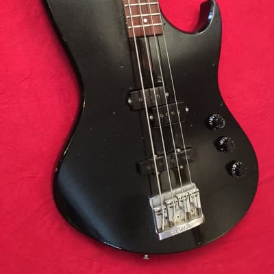 1983 Hamer Made in USA  Black Sparkle Cruise Bass Guitar With Factory Case - Plays & Sounds Great! image 2