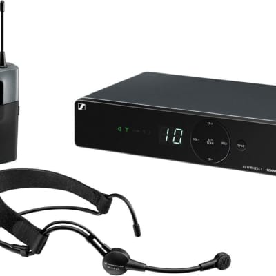 Sennheiser XSW 1 Headset System (XSW 1-ME3) Wireless Headmic Set, A Range 548-572 MHz image 1