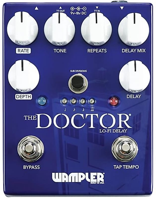Wampler The Doctor Lo-Fi Delay Effects Pedal image 1