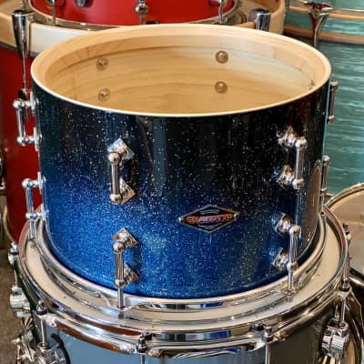 Craviotto Custom Shop Solid Shell Poplar Kit in Evening Sparkle Lacquer - 4pc 12,14,20, 14SD image 10