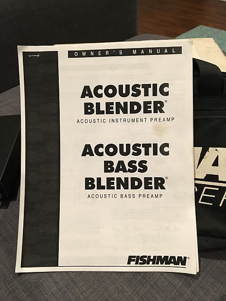 Fishman Acoustic Bass Blender Preamp W/original bag, box and more