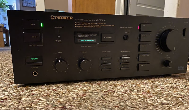 1986 Pioneer A-77X  Stereo Amplifier Excellent Condition 100 WPC image 1