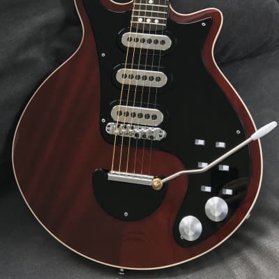 Brian May The BMG Super, Antique Cherry, lacquer crazing | Reverb