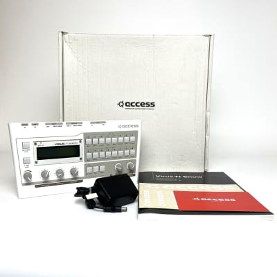 Access Virus TI Snow w/ Original box, Universal power supply, User's manula & stickerDesktop Digital Synthesizer 2010s - White