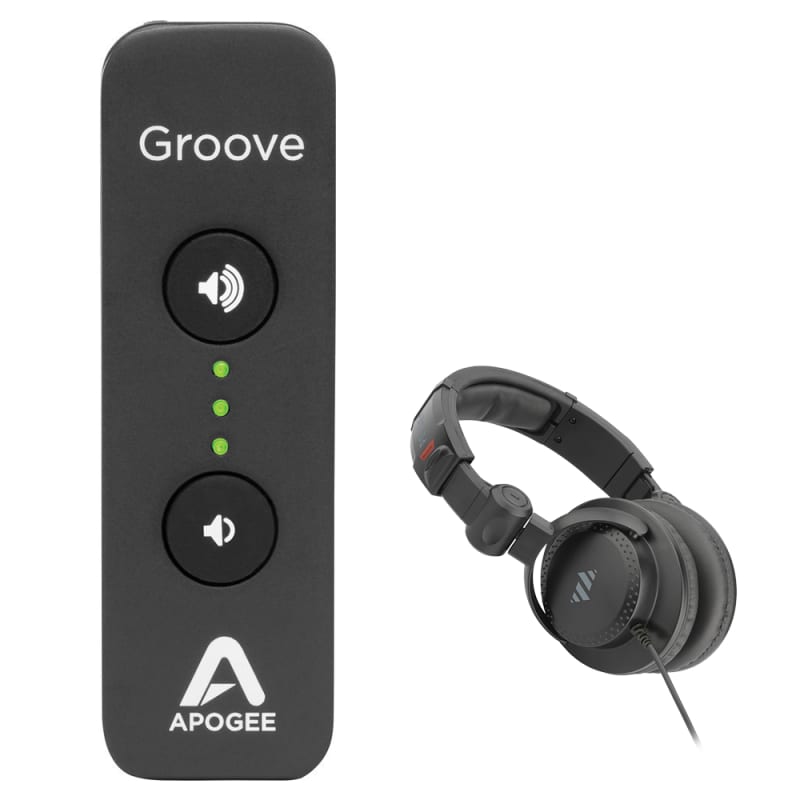 Apogee GROOVE Portable USB DAC and Headphone Amplifier Bundle with