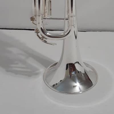 Getzen Eterna Severinsen Model Silver Bb Trumpet, Bach3C,  and  case 1964-1967 Silver Plate image 15