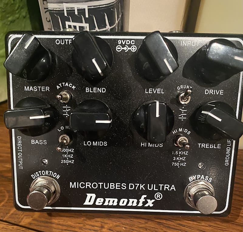ベース DemonFX Microtubes D7K ULTRA High quality Bass Effect Pedal DemonFX Microtubes D7K Ultra
