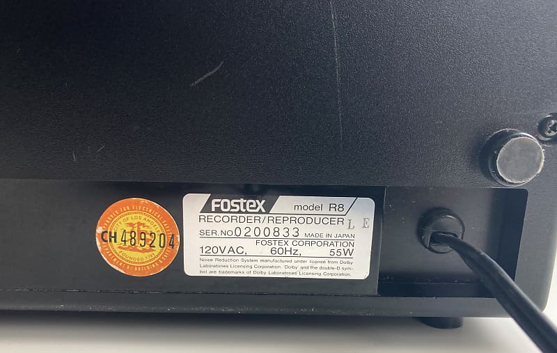Fostex R8 8-Track Reel-To-Reel Analog Tape Recorder