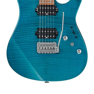 Ibanez Martin Miller Signature MM1 Electric Guitar - Transparent Aqua Blue image 2