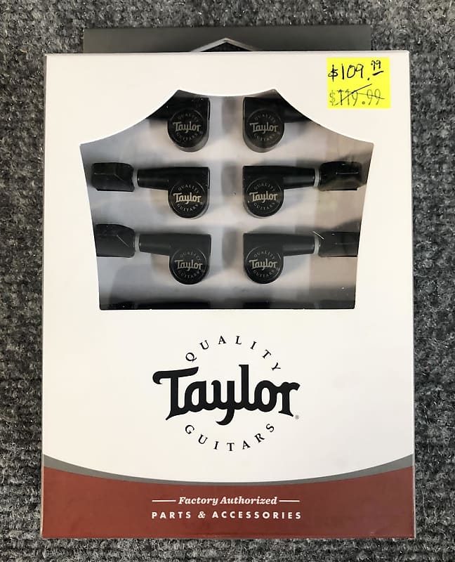Taylor 18112SB Guitar Tuners 118 Ratio, Satin Black Reverb