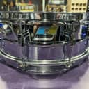 Ludwig No. 400 Supraphonic 5x14" Aluminum Snare Drum with Pointed Blue/Olive Badge 1969 - 1979