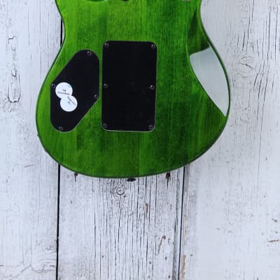 EVH Wolfgang WG Standard QM Electric Guitar Quilt Maple Top Transparent Green image 8