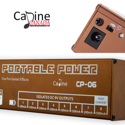 Caline CP 06 Portable Rechargeable 9V Power Supply 4 Effects Stomp Pedals Free Shipping image 6