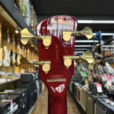 Spector Euro 4 LT Bass Guitar Red Fade Gloss w/Padded Gig Bag image 8
