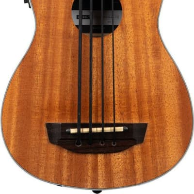 Kala UBASS-SCOUT-FS Scout Fretted Acoustic-Electric U-BASS, Natural w/ Gig Bag image 2