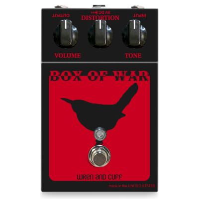 Wren and Cuff OG Box of War Fuzz Effects Pedal Black / Red Special Edition image 1