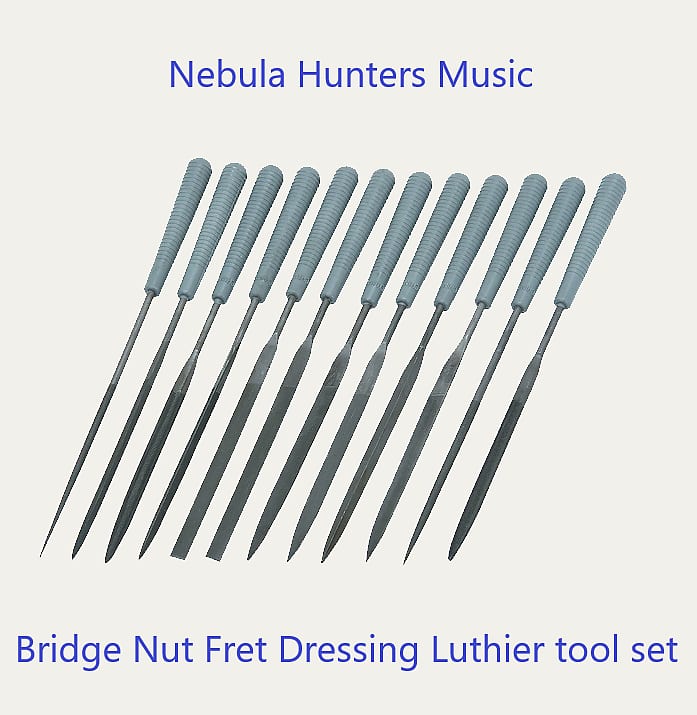 Luthier Needle File 12pc Tool Set for Guitar Bridge Nut Slot Reverb