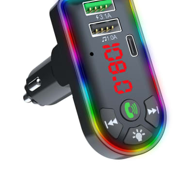 Audiobox TR-20 Bluetooth FM Transmitter with LED Lights image 5