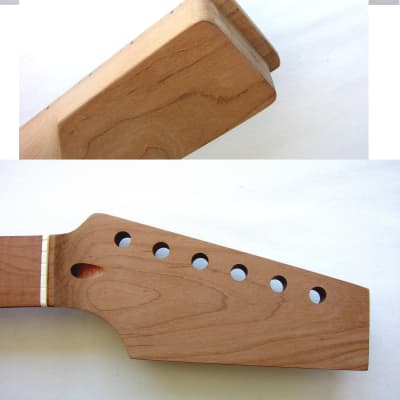 Roasted PADDLE-Head TELE Neck /Unfinished/ 22 Medium JUMBO/ TELECASTER / w/Warmoth Nut (fits Fender) image 1
