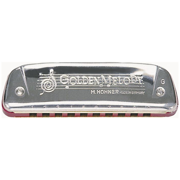 Hohner 542BL-C Progressive Series Golden Melody Harmonica - Key of C image 1