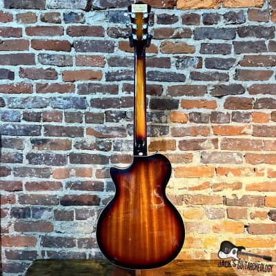 Johnson JH-100 Delta Rose Hollowbody Guitar (2023 - Sunburst) image 9