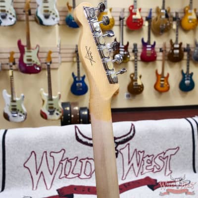Fender Custom Shop 1968 Thinline Telecaster with Bigsby 1-Piece Kalamazoo Mahogany Body Journeyman Relic Aged Natural 6.95 lbs image 11