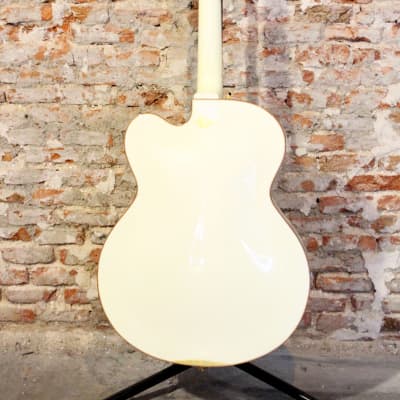 Versoul Swan Acoustic Electric Guitar 1998 White image 4