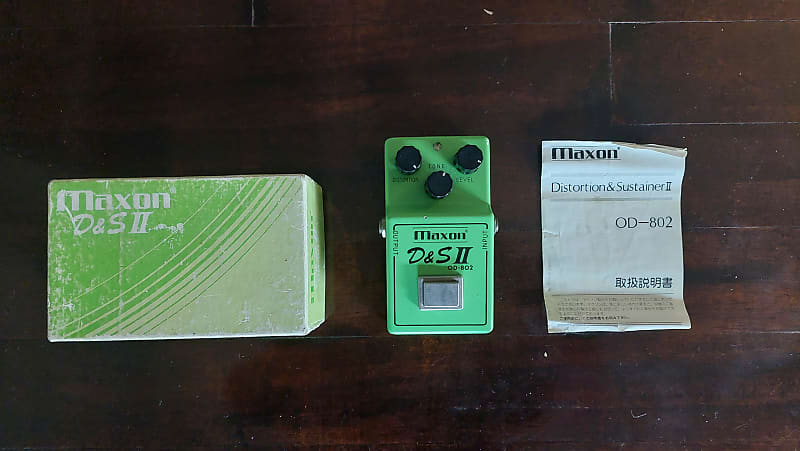 Original Vintage Early 1980s Maxon OD-802, D&S II Pedal, Rare Texas Instruments Malaysia RC4558P Chip image 1